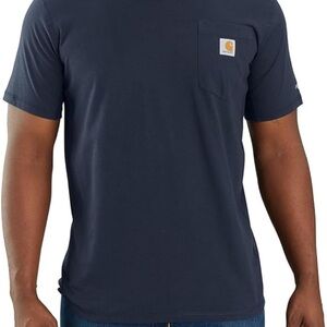 Carhartt Short Sleeve Pocket Tee in Navy Blue
